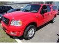 Bright Red 2005 Ford F150 STX SuperCab 4x4