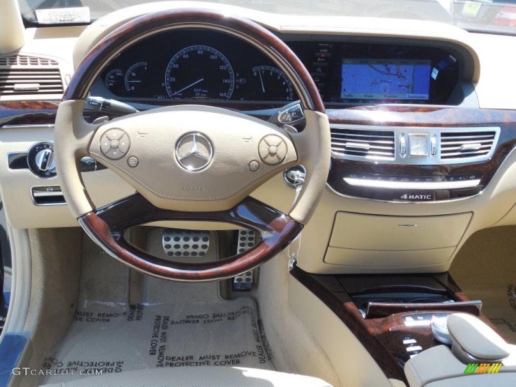 2013 Mercedes-Benz S 350 BlueTEC 4Matic Cashmere/Savanna Dashboard Photo #80555137