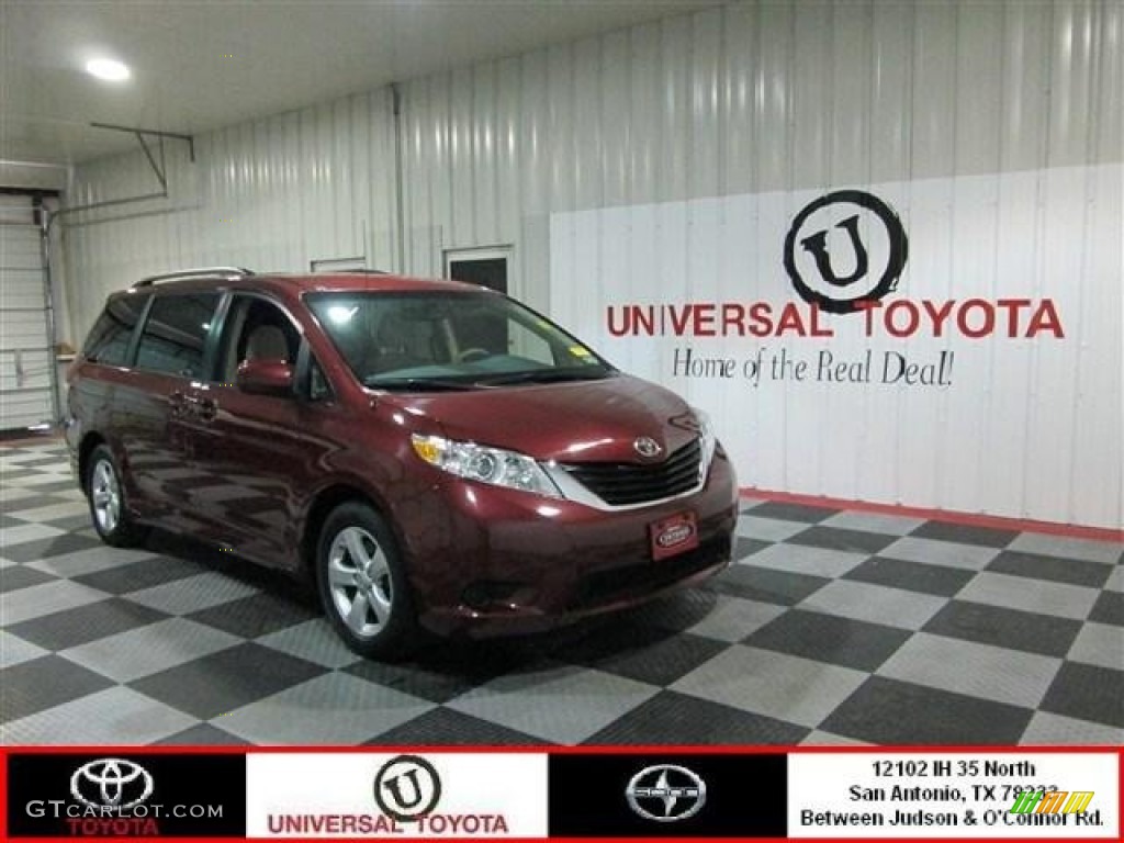 Salsa Red Pearl Toyota Sienna