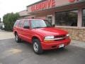 2002 Victory Red Chevrolet Blazer LS 4x4  photo #2