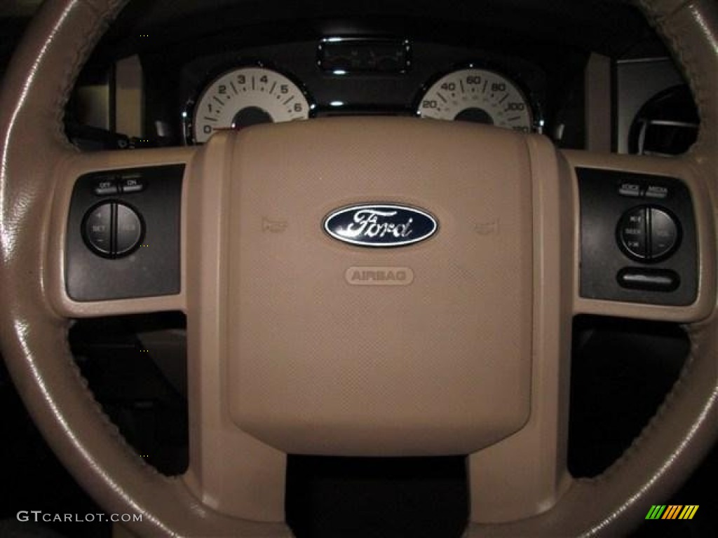 2009 Expedition Eddie Bauer - Stone Green Metallic / Greystone Leather/Camel photo #15