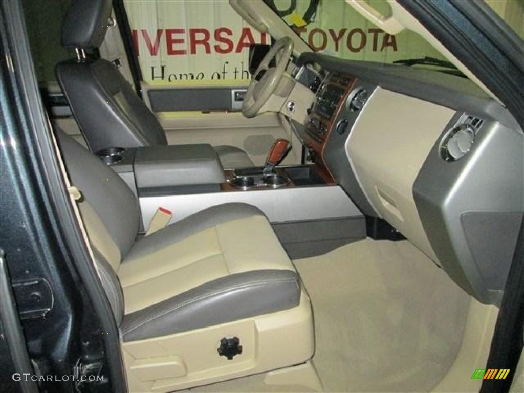2009 Expedition Eddie Bauer - Stone Green Metallic / Greystone Leather/Camel photo #17