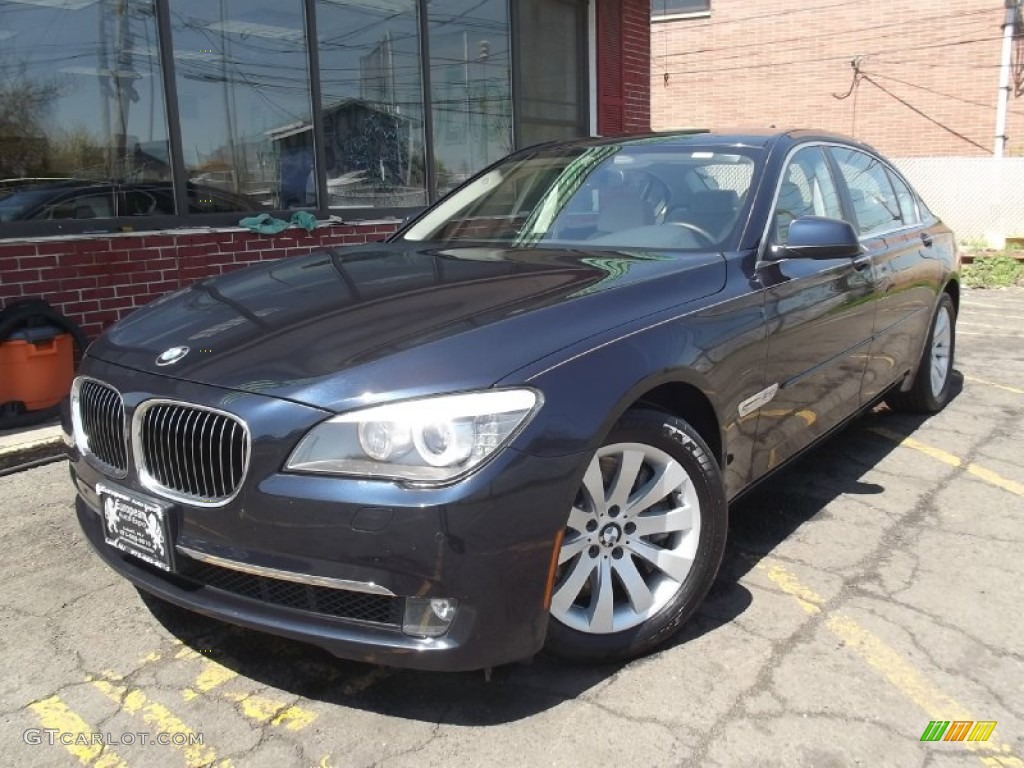 2010 7 Series 750Li xDrive Sedan - Deep Sea Blue Metallic / Oyster/Black Nappa Leather photo #1