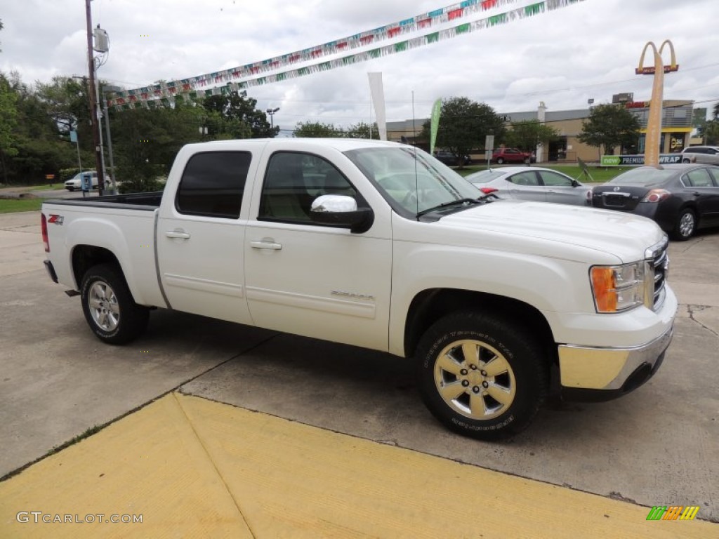 Summit White 2012 GMC Sierra 1500 SLT Crew Cab 4x4 Exterior Photo #80558176