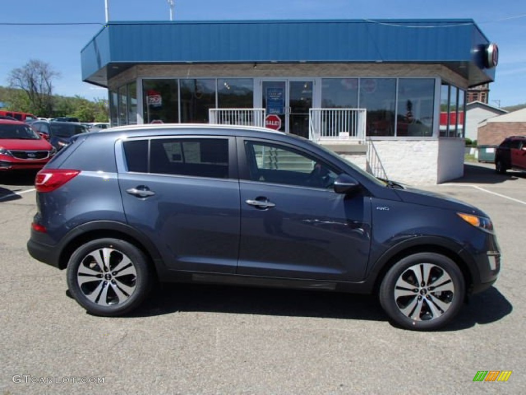 2013 Sportage EX AWD - Twilight Blue / Alpine Gray photo #1
