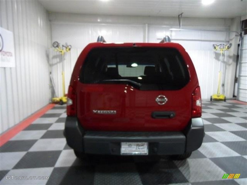2008 Xterra S - Red Alert / Steel/Graphite photo #6