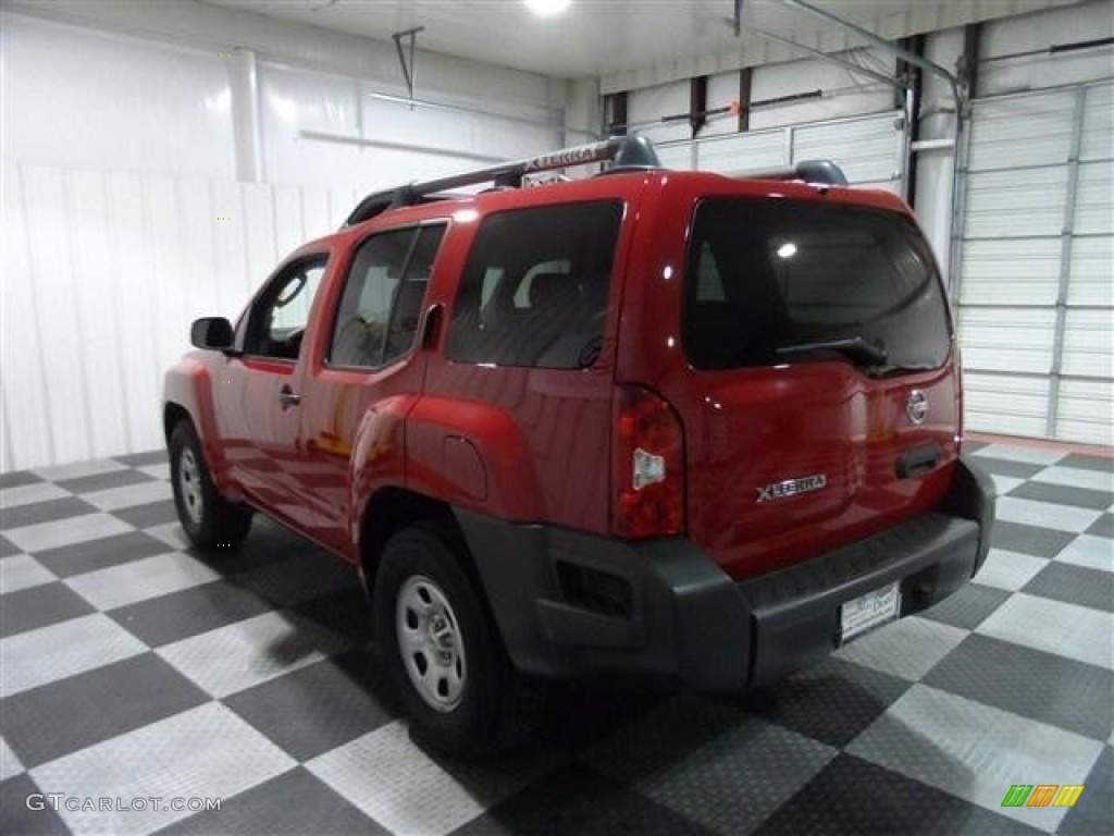 2008 Xterra S - Red Alert / Steel/Graphite photo #16