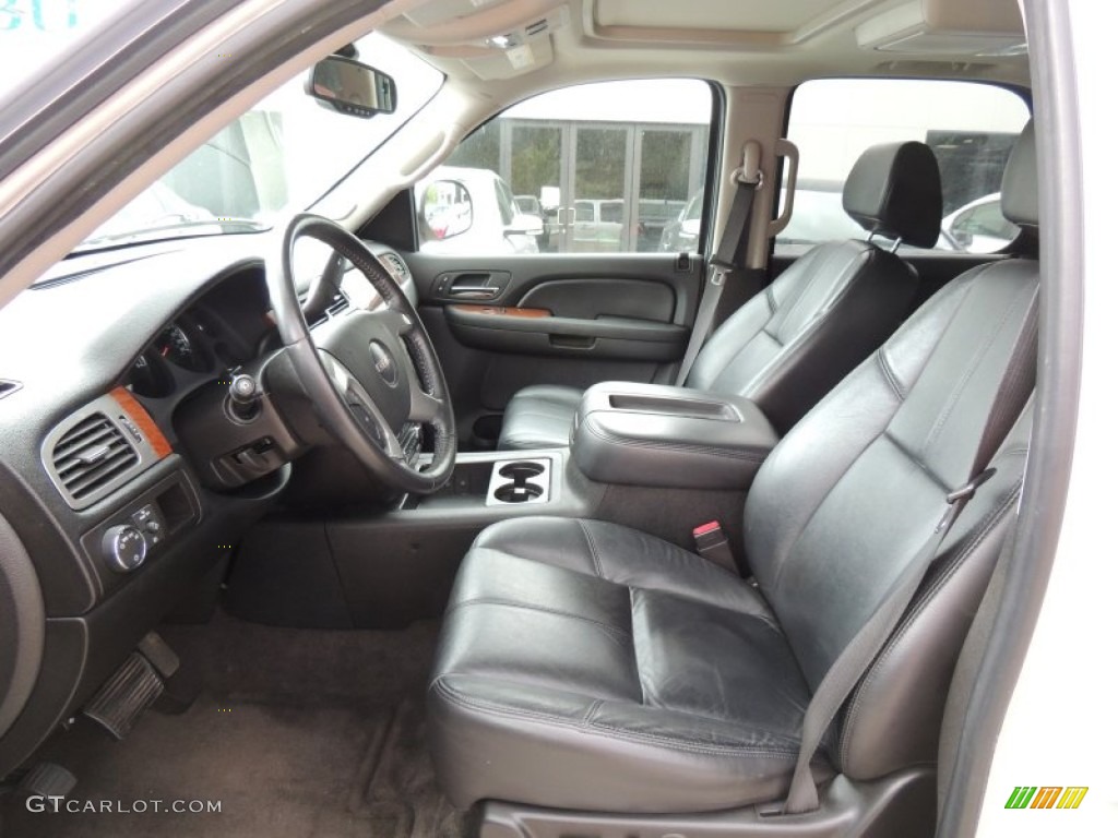 Ebony Interior 2008 GMC Yukon SLT Photo #80559302