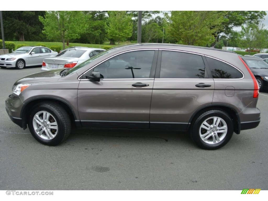 2010 CR-V EX AWD - Urban Titanium Metallic / Black photo #6