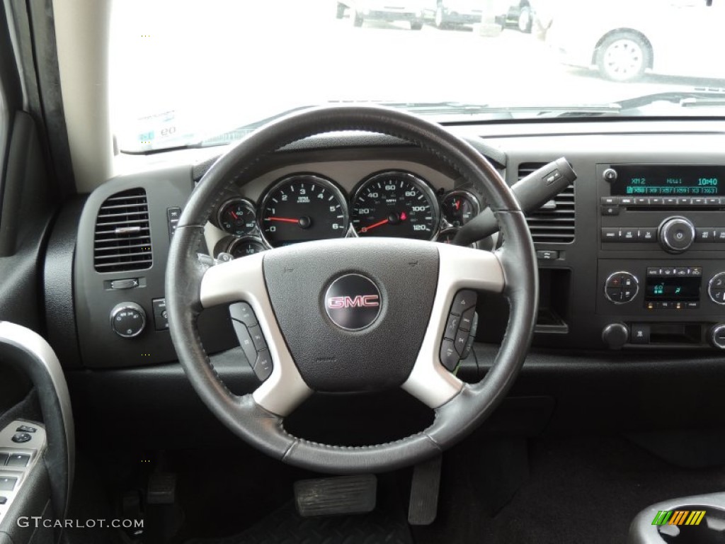 2010 Sierra 1500 SLE Crew Cab - Summit White / Ebony photo #7