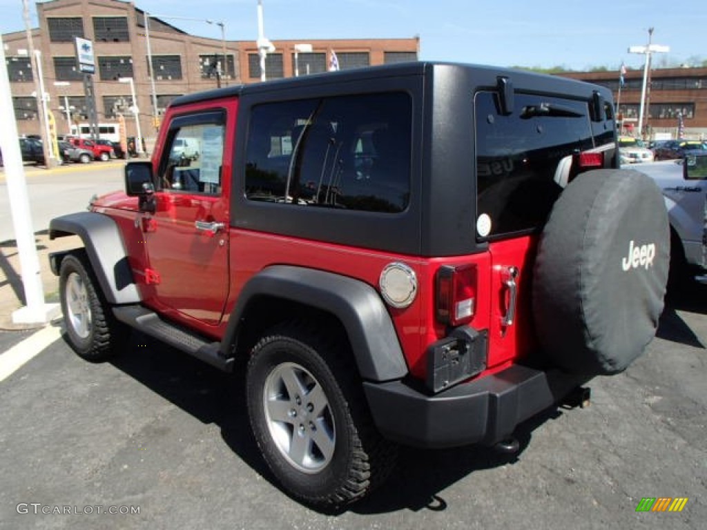 2011 Wrangler Rubicon 4x4 - Flame Red / Black/Dark Saddle photo #6