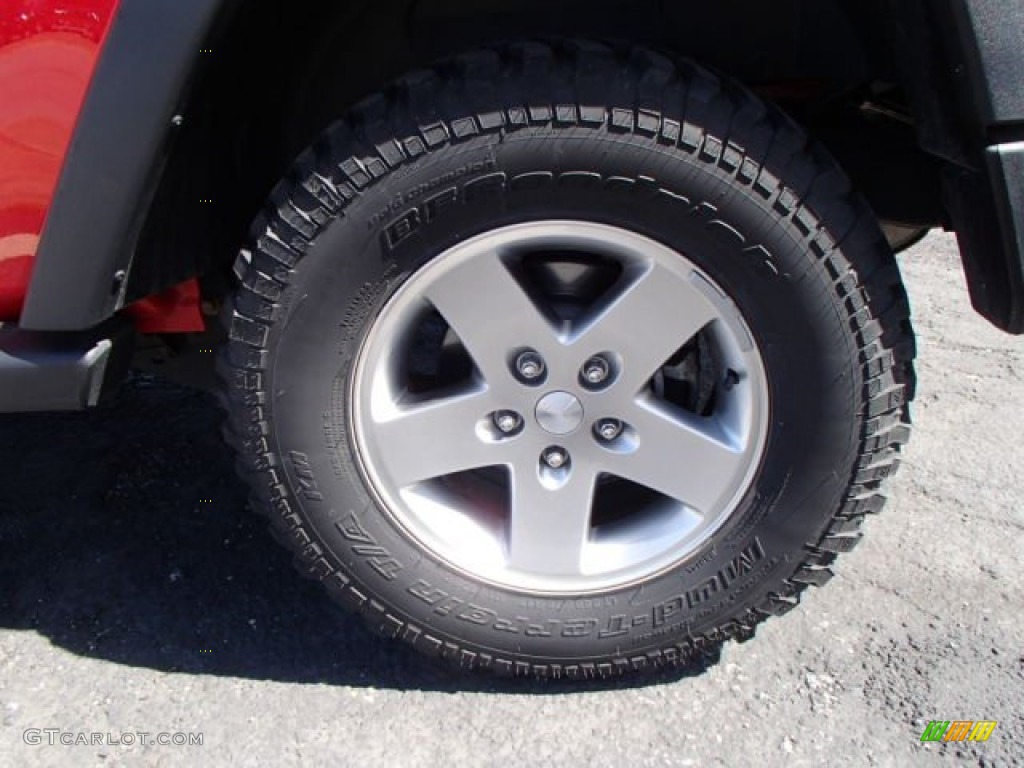 2011 Wrangler Rubicon 4x4 - Flame Red / Black/Dark Saddle photo #9