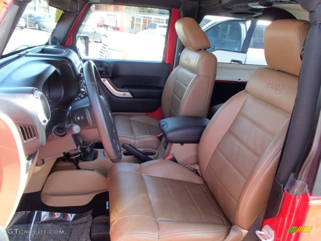 2011 Wrangler Rubicon 4x4 - Flame Red / Black/Dark Saddle photo #11
