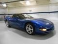 2002 Electron Blue Metallic Chevrolet Corvette Convertible  photo #3