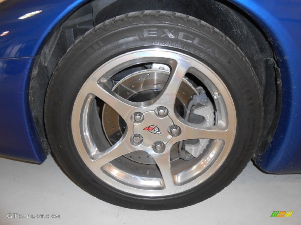 2002 Corvette Convertible - Electron Blue Metallic / Light Oak photo #18