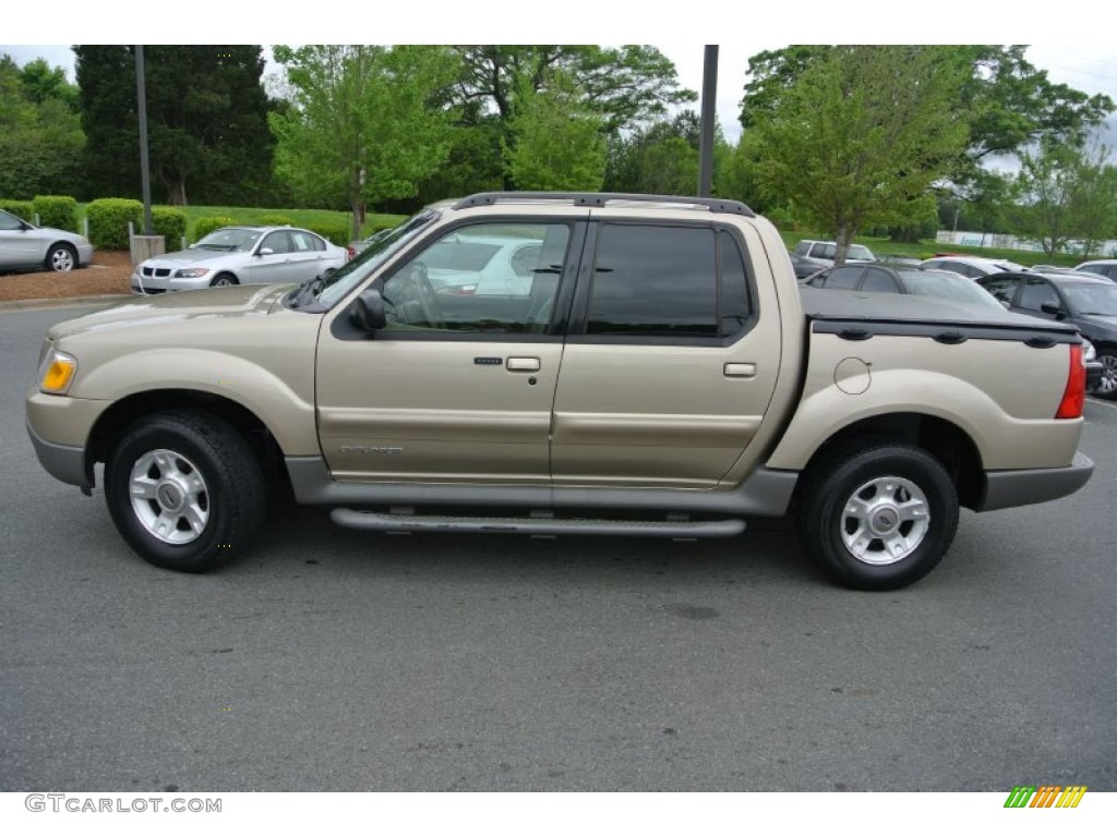 2001 Explorer Sport Trac  - Harvest Gold Metallic / Medium Prairie Tan photo #6