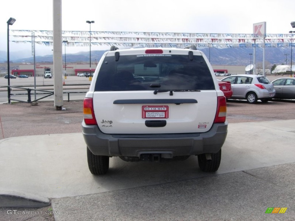 2002 Grand Cherokee Sport 4x4 - Stone White / Dark Slate Gray photo #10