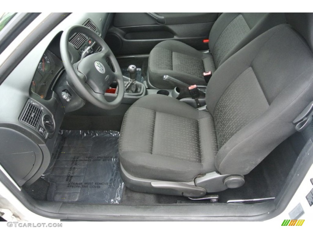 Black Interior 2003 Volkswagen Golf GL 2 Door Photo #80563306