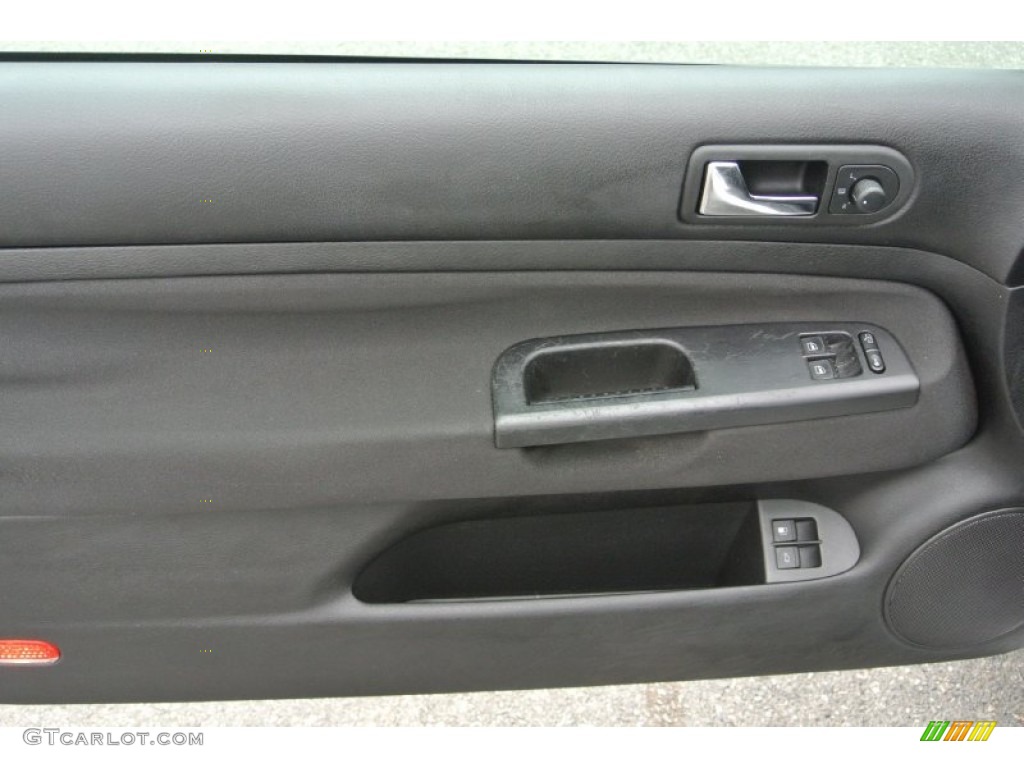 2003 Volkswagen Golf GL 2 Door Black Door Panel Photo #80563362