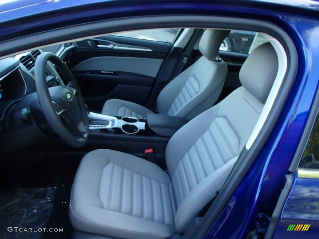 2013 Fusion S - Deep Impact Blue Metallic / Earth Gray photo #11