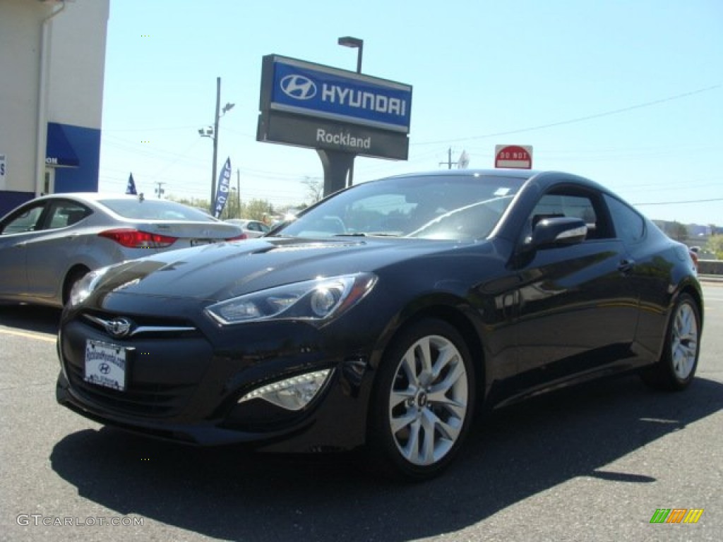 2013 Genesis Coupe 3.8 Grand Touring - Becketts Black / Tan Leather photo #1