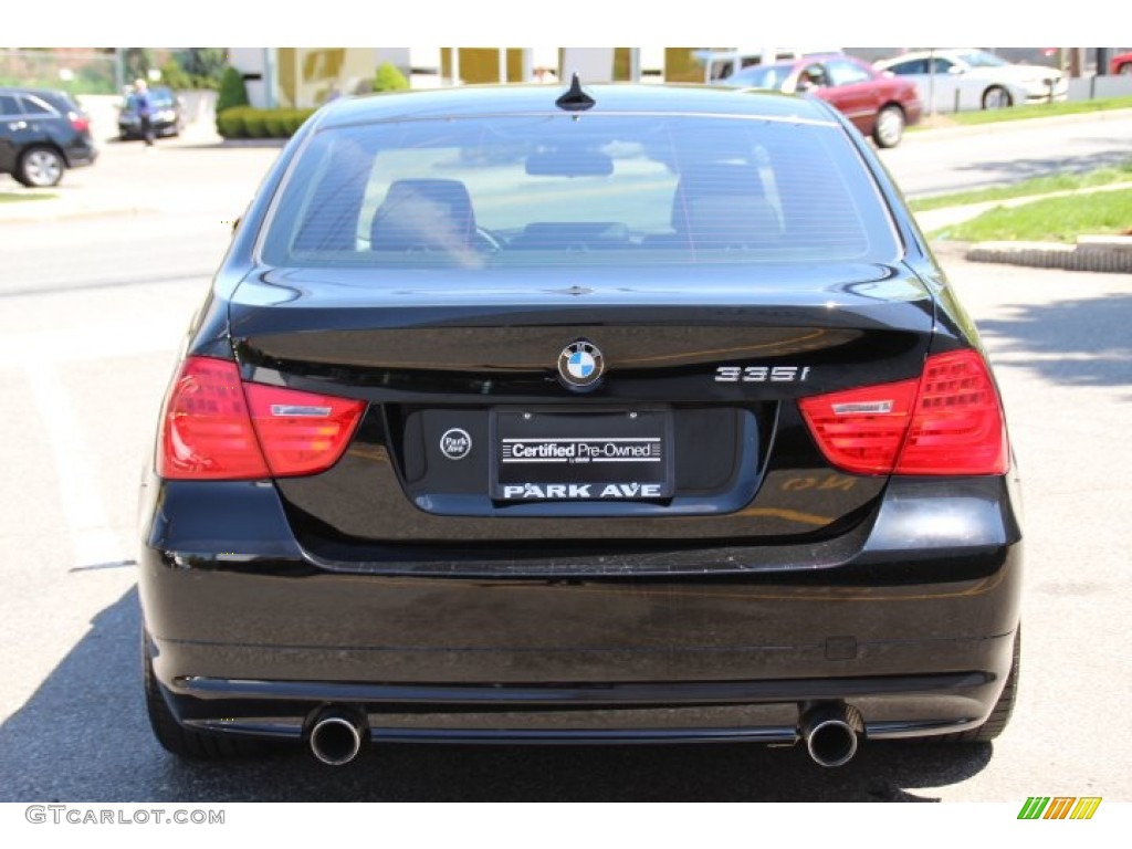 2010 3 Series 335i Sedan - Jet Black / Black photo #6