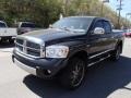 2007 Brilliant Black Crystal Pearl Dodge Ram 1500 Laramie Quad Cab 4x4  photo #4