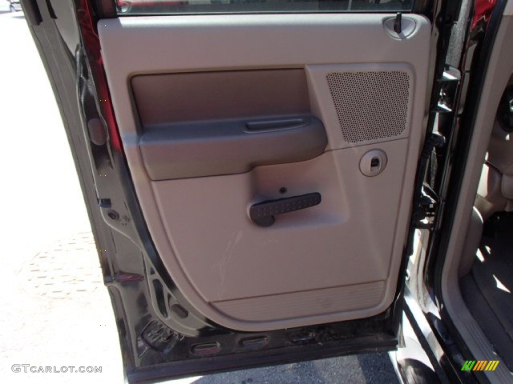 2007 Ram 1500 Laramie Quad Cab 4x4 - Brilliant Black Crystal Pearl / Medium Slate Gray photo #14