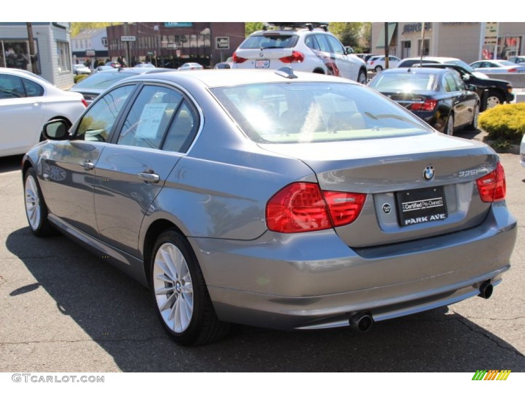 2011 3 Series 335i xDrive Sedan - Space Gray Metallic / Beige photo #7
