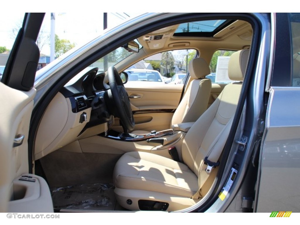 2011 3 Series 335i xDrive Sedan - Space Gray Metallic / Beige photo #11
