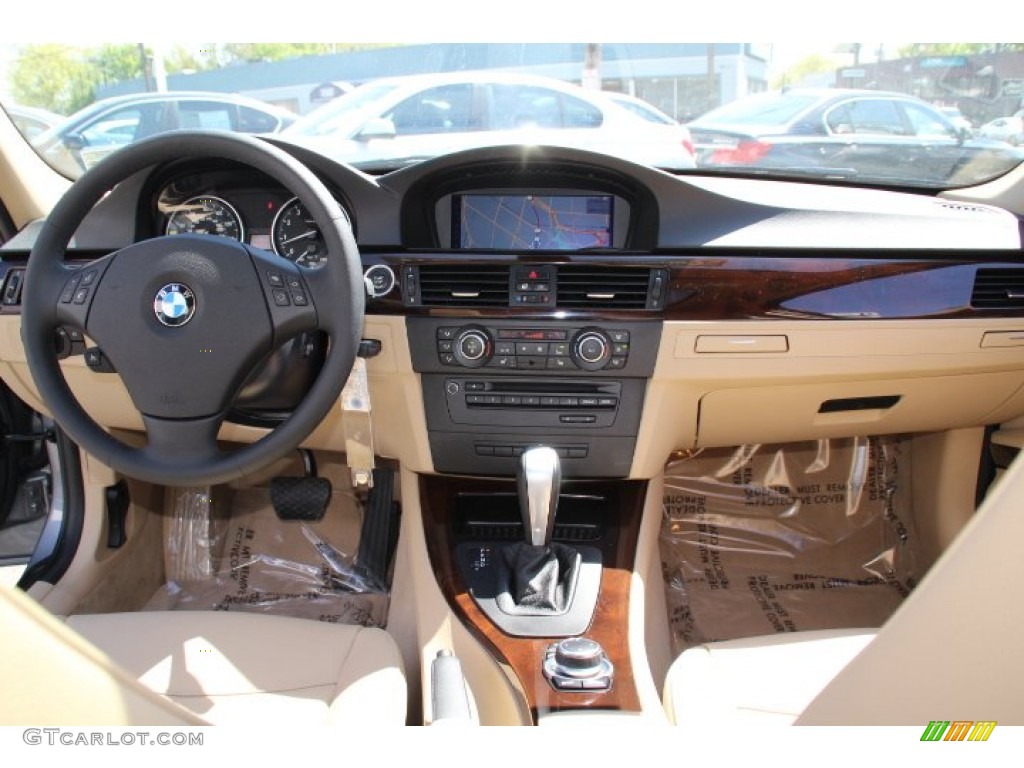 2011 3 Series 335i xDrive Sedan - Space Gray Metallic / Beige photo #13