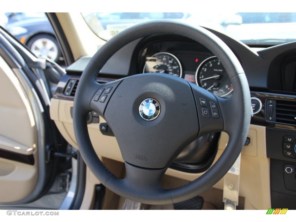 2011 3 Series 335i xDrive Sedan - Space Gray Metallic / Beige photo #16