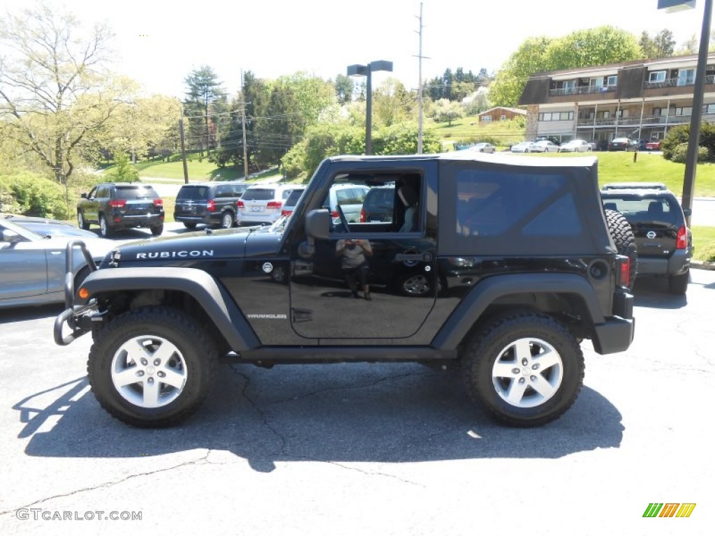 2009 Wrangler Rubicon 4x4 - Black / Dark Slate Gray/Medium Slate Gray photo #4