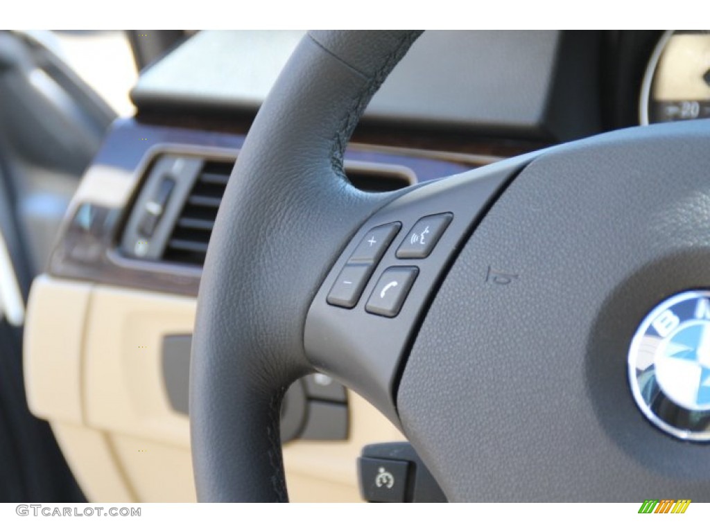 2011 3 Series 335i xDrive Sedan - Space Gray Metallic / Beige photo #17