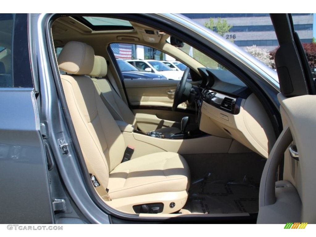2011 3 Series 335i xDrive Sedan - Space Gray Metallic / Beige photo #27