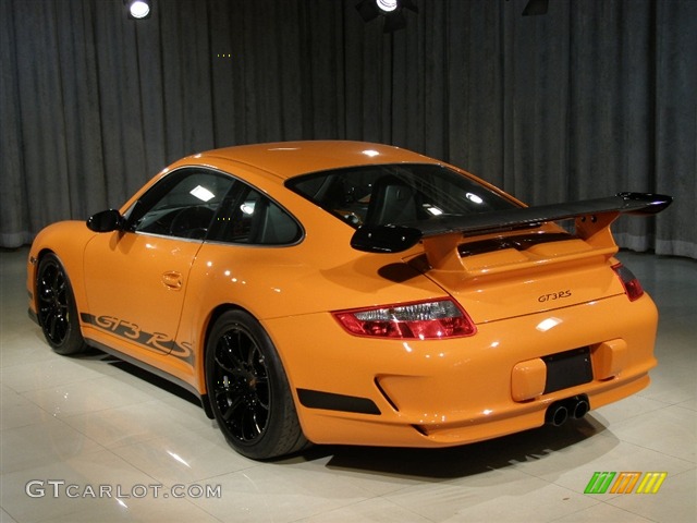 2007 911 GT3 RS - Orange/Black / Black photo #2