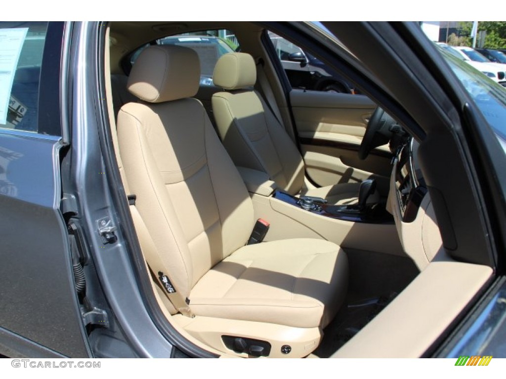 2011 3 Series 335i xDrive Sedan - Space Gray Metallic / Beige photo #28