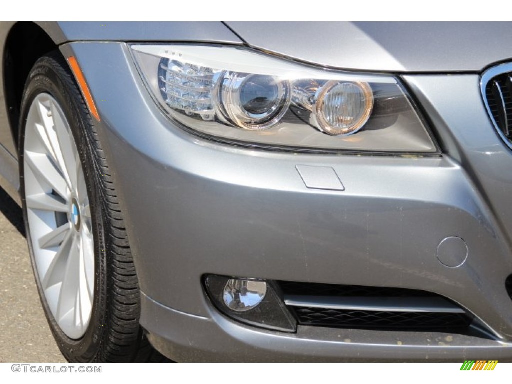 2011 3 Series 335i xDrive Sedan - Space Gray Metallic / Beige photo #30