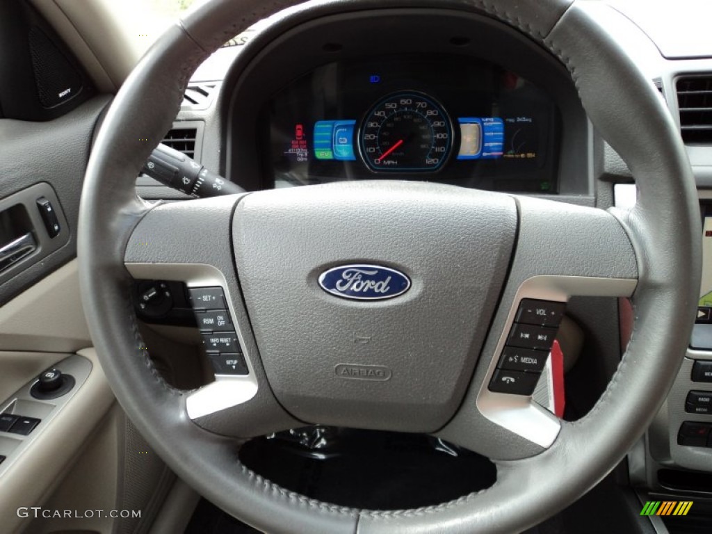 2010 Fusion Hybrid - Brilliant Silver Metallic / Medium Light Stone photo #26