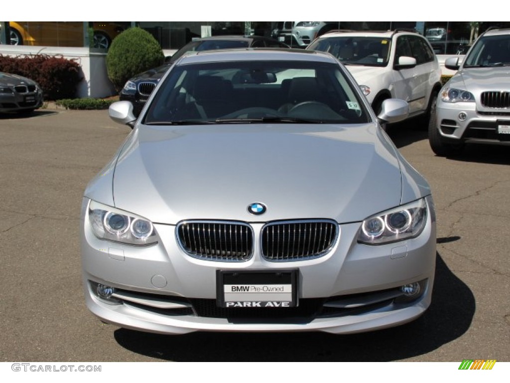 2012 3 Series 328i xDrive Coupe - Titanium Silver Metallic / Black photo #2