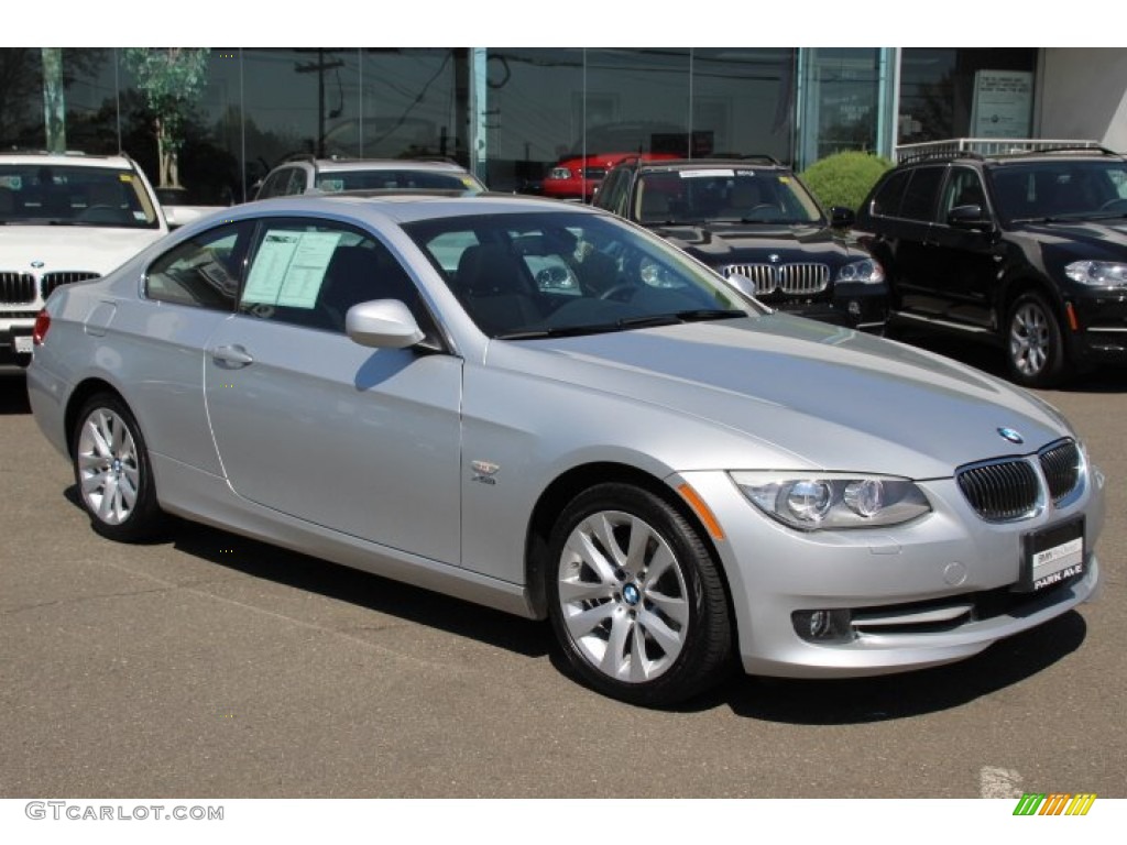 2012 3 Series 328i xDrive Coupe - Titanium Silver Metallic / Black photo #3