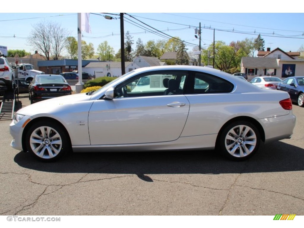 2012 3 Series 328i xDrive Coupe - Titanium Silver Metallic / Black photo #8