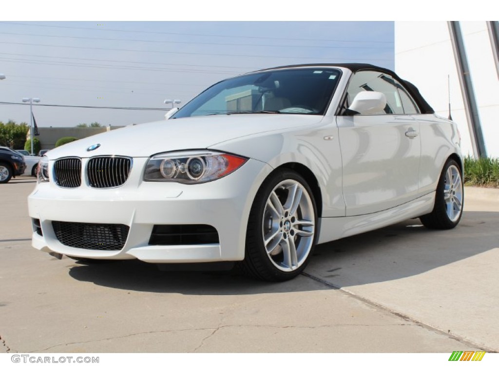 Alpine White 2013 BMW 1 Series 135i Convertible Exterior Photo #80569295