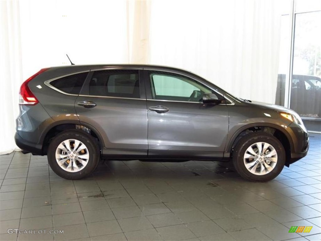 2013 CR-V EX AWD - Polished Metal Metallic / Gray photo #2