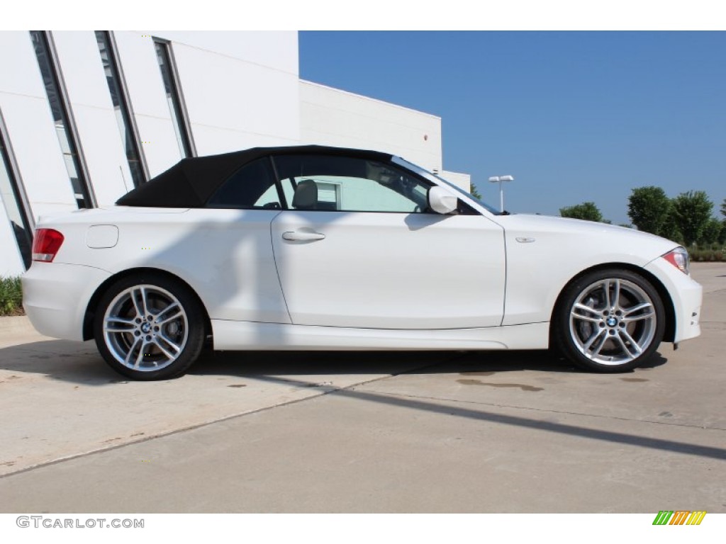 2013 1 Series 135i Convertible - Alpine White / Savanna Beige photo #6