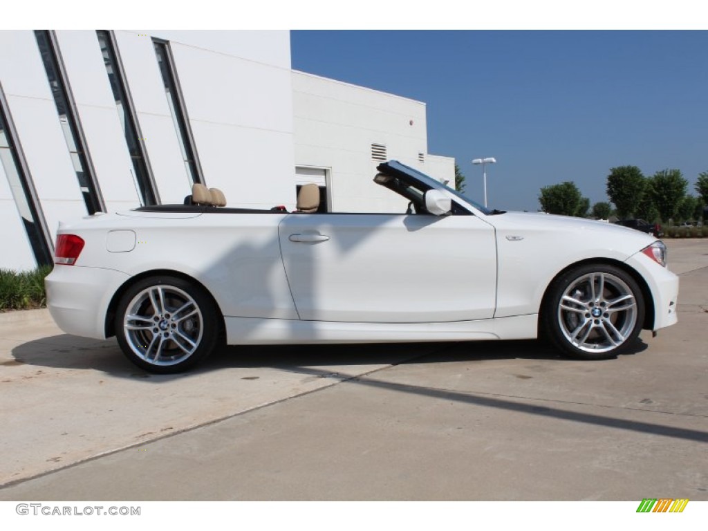 2013 1 Series 135i Convertible - Alpine White / Savanna Beige photo #10