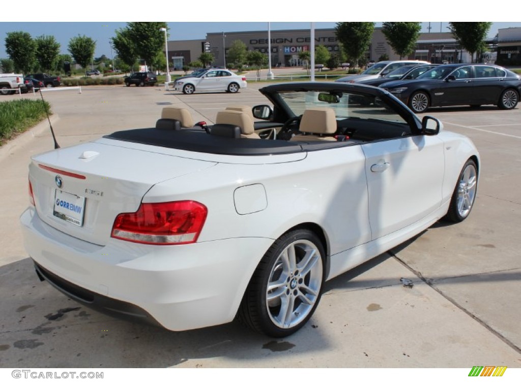 2013 1 Series 135i Convertible - Alpine White / Savanna Beige photo #11