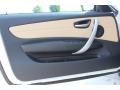 Savanna Beige 2013 BMW 1 Series 135i Convertible Door Panel