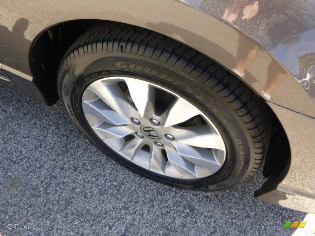 2010 Civic EX Sedan - Urban Titanium Metallic / Beige photo #9