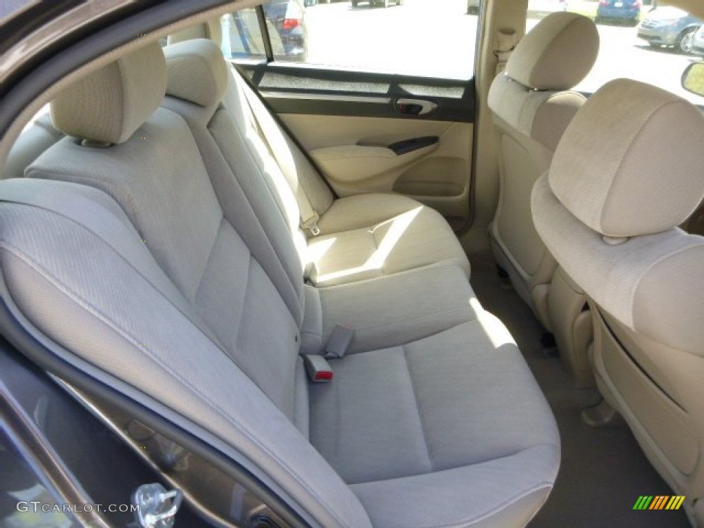 2010 Civic EX Sedan - Urban Titanium Metallic / Beige photo #13